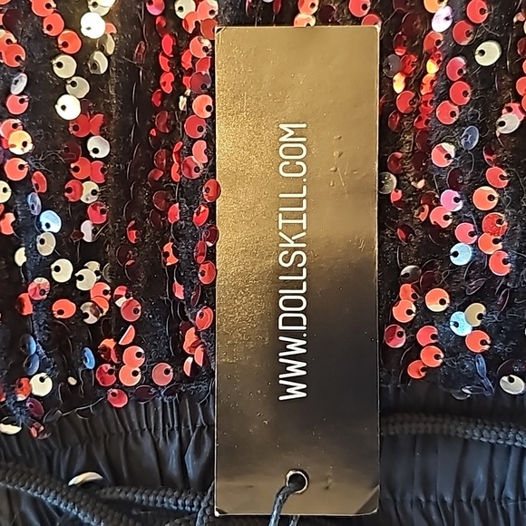 Dollskill Club EXX, Rainbow Sequin Pants, Size Small, NWT - Picture 10 of 16